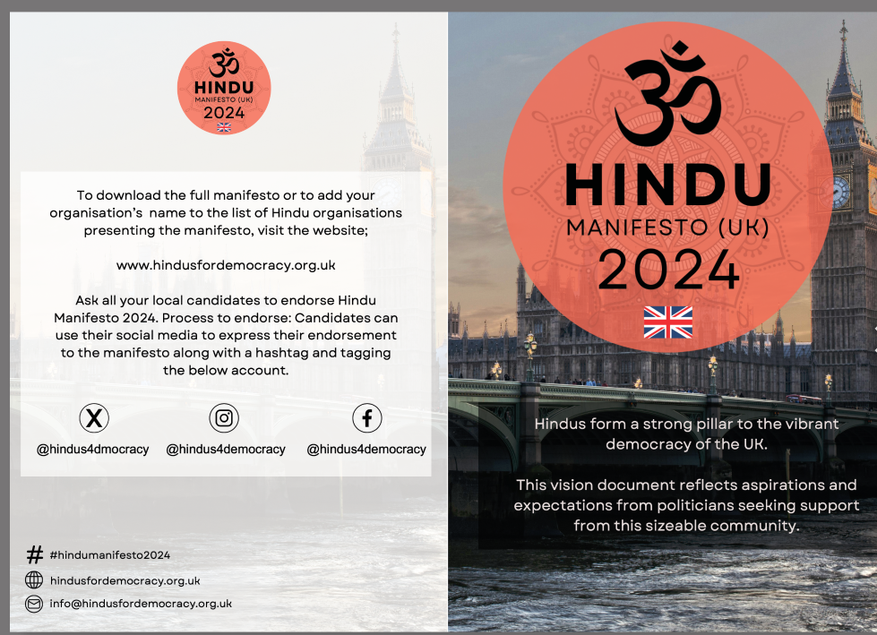 hindu Manifesto UK 2024